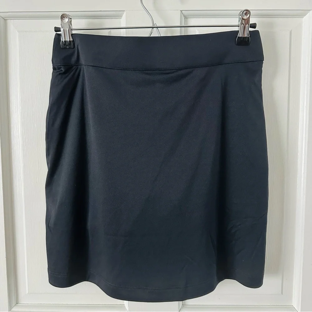 NEW! FootJoy Performance Interlock Knit Skort Black Shorts Skirt Pockets Size S